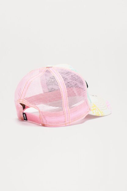 Gorra Trucker de Denim Liviano con Logo Rosa - Image 5